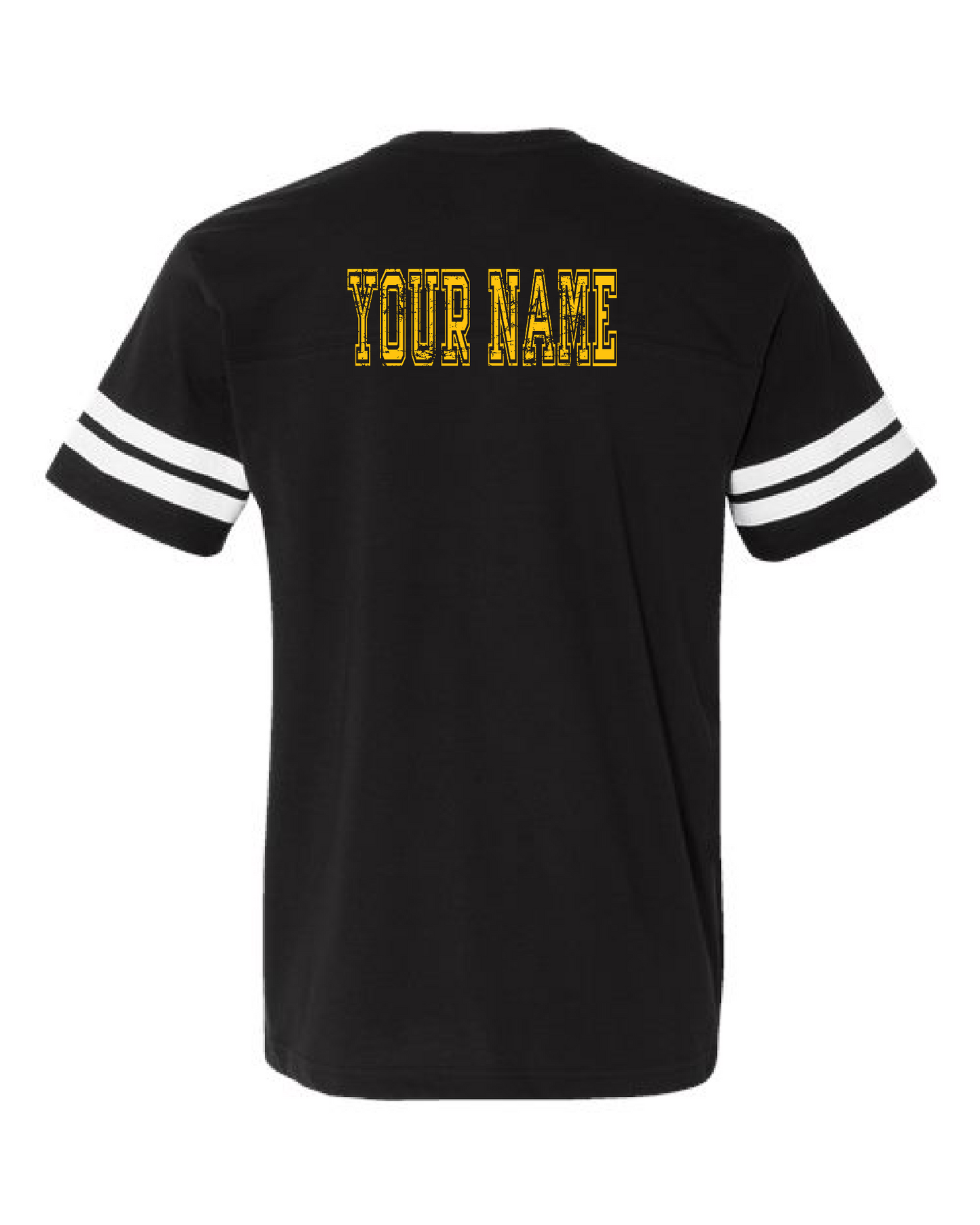 Football Striped Tee- w/last name