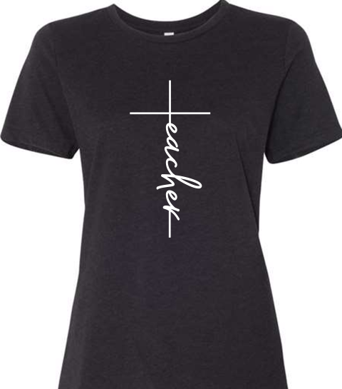 Women's 'Teacher' Short Sleeve